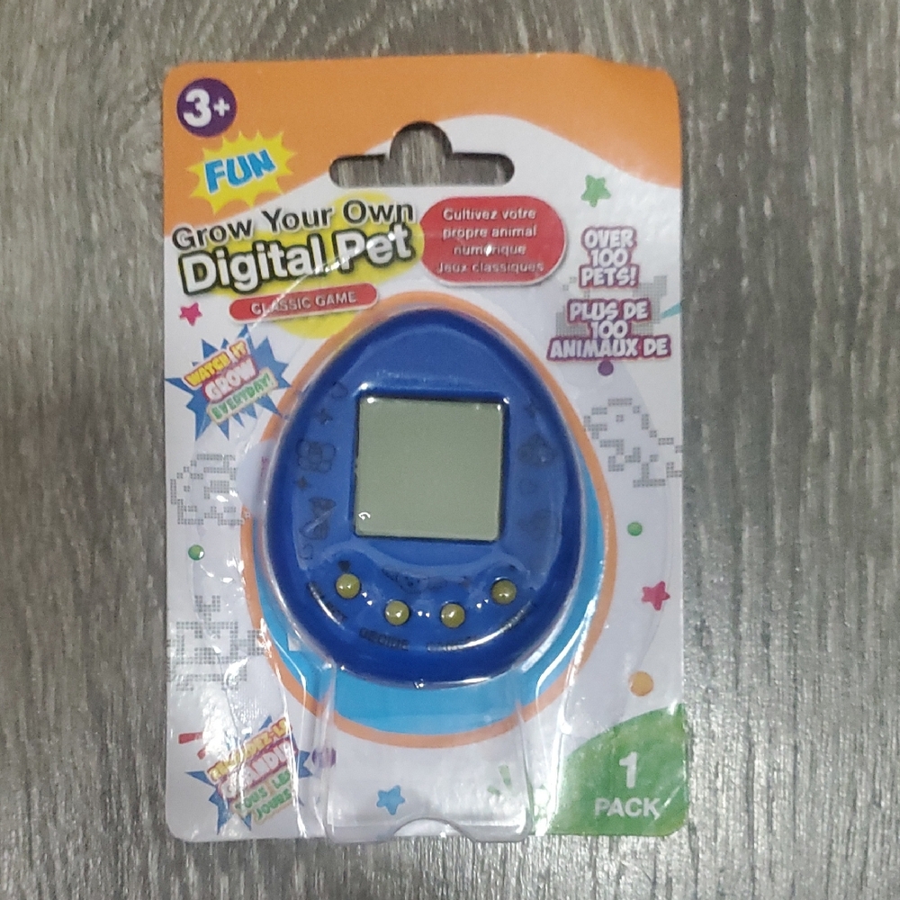 Blue Digital Virtual Pet Game - Grow Your Own Digital Pet